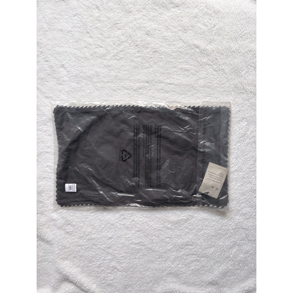 West Elm Snake Embroidered Lumbar Pillow Cover Black 12x21 NWT - Picture 2 of 4